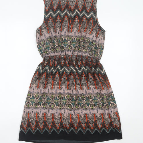 New Look Women’s Multicoloured Geometric Shift Dress Size 10