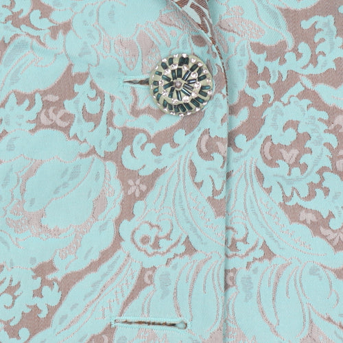 Frankenwalder Women’s Green Floral Jacquard Blazer Size 16