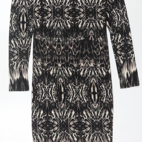Debenhams Women’s Multicoloured Animal Print Bodycon Dress Size 12