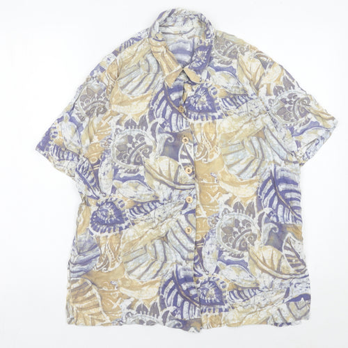 Marks & Spencer St Michael Women's Multicoloured Viscose Button-Up Shirt Size 12 (36in)
