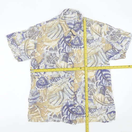 Marks & Spencer St Michael Women's Multicoloured Viscose Button-Up Shirt Size 12 (36in)