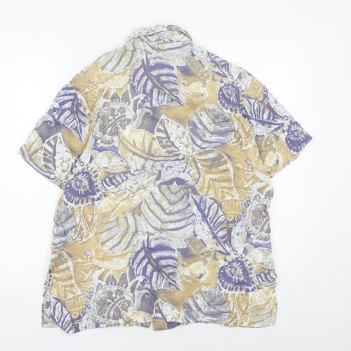 Marks & Spencer St Michael Women's Multicoloured Viscose Button-Up Shirt Size 12 (36in)