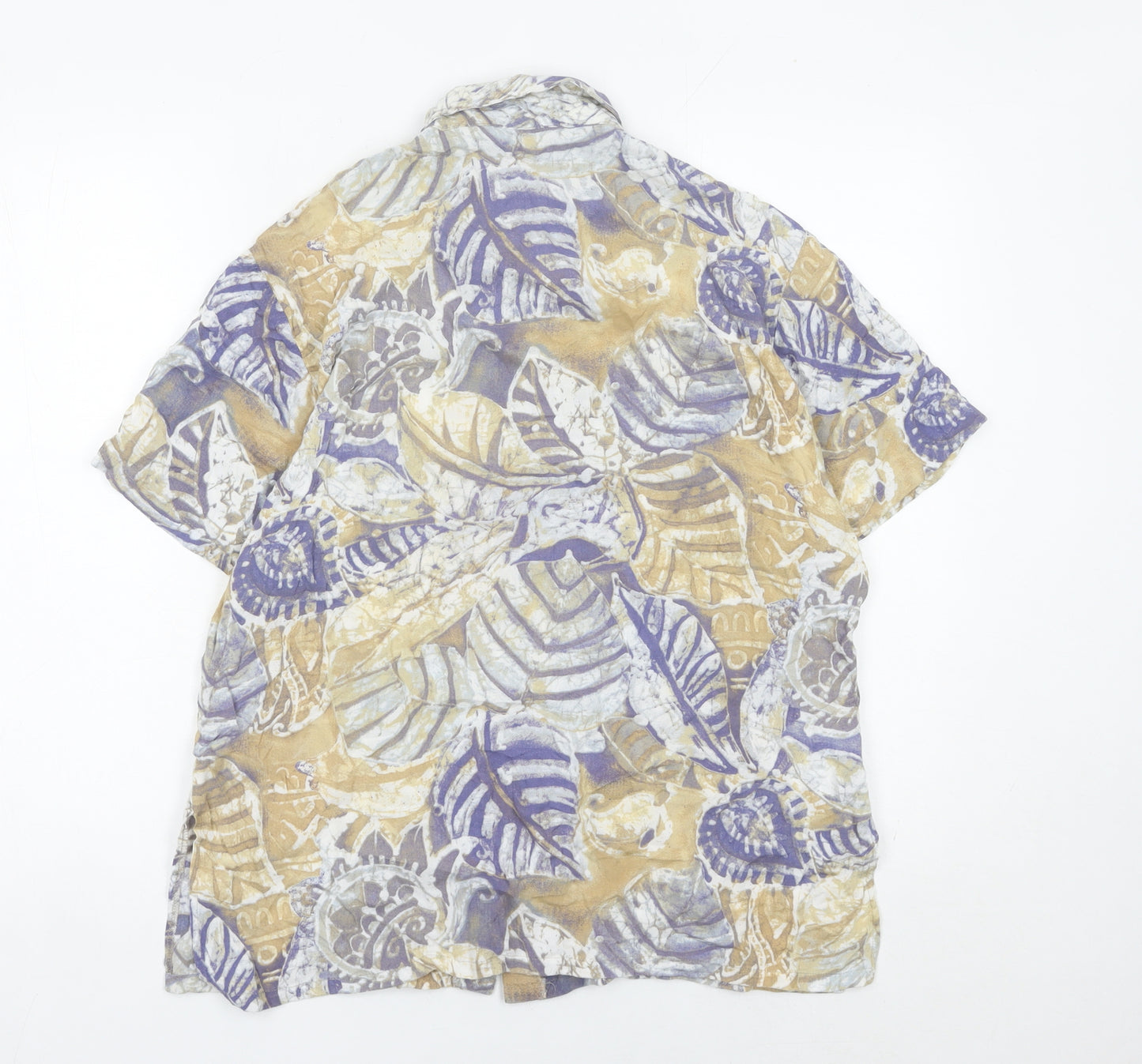 Marks & Spencer St Michael Women's Multicoloured Viscose Button-Up Shirt Size 12 (36in)