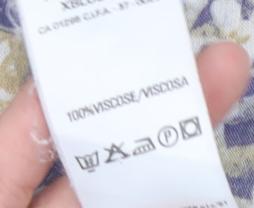 Marks & Spencer St Michael Women's Multicoloured Viscose Button-Up Shirt Size 12 (36in)