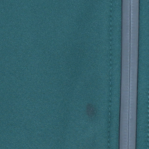 Marks and Spencer Men’s Green Hooded Softshell Jacket M 38-40" Regular Zip