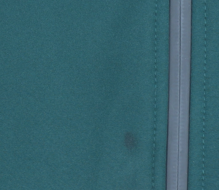 Marks and Spencer Men’s Green Hooded Softshell Jacket M 38-40" Regular Zip