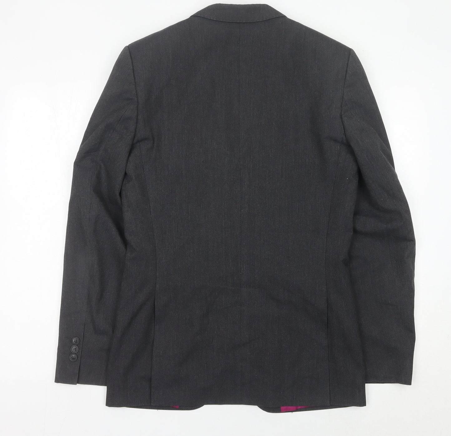 Marks and Spencer Men’s Grey 36R Long Blazer Jacket Single Breasted