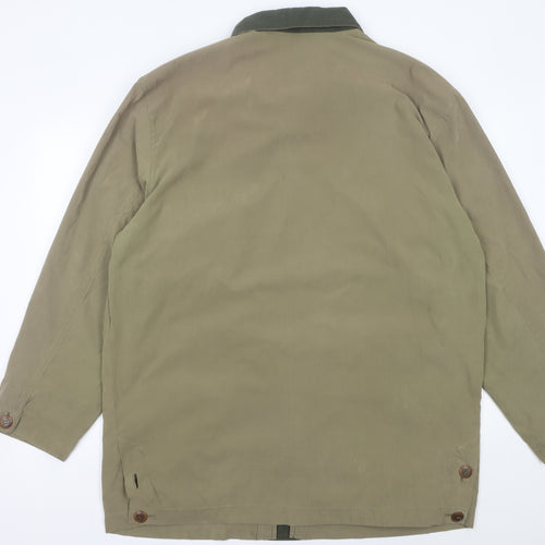 Bush Mens Green Mid-Length Overcoat Jacket Size 44 Regular