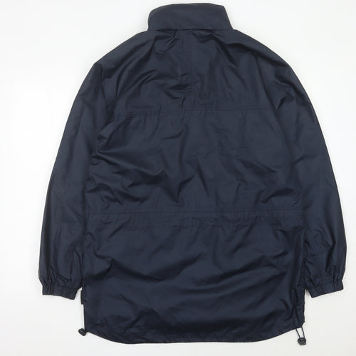 Tann Uci Men's Blue Polyester Hooded Parka Jacket Size M