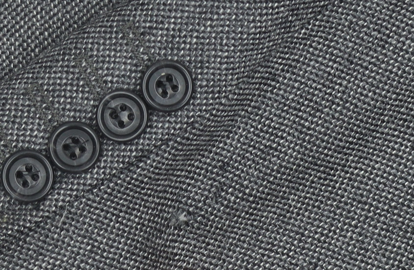 Marks and Spencer Men's Grey Wool Blazer Jacket 44L Regular Fit