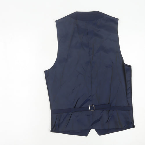 Topman Men’s Blue Suit Waistcoat Size 38 Chest Classic Formal