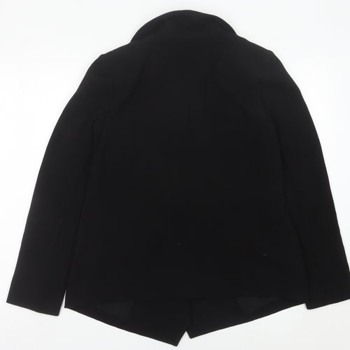 Marks and Spencer Womens Black Size 12 Regular Fit Blazer Jacket