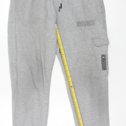 Hoodrich Men’s Grey Jogger Sweatpants Medium Cotton Blend