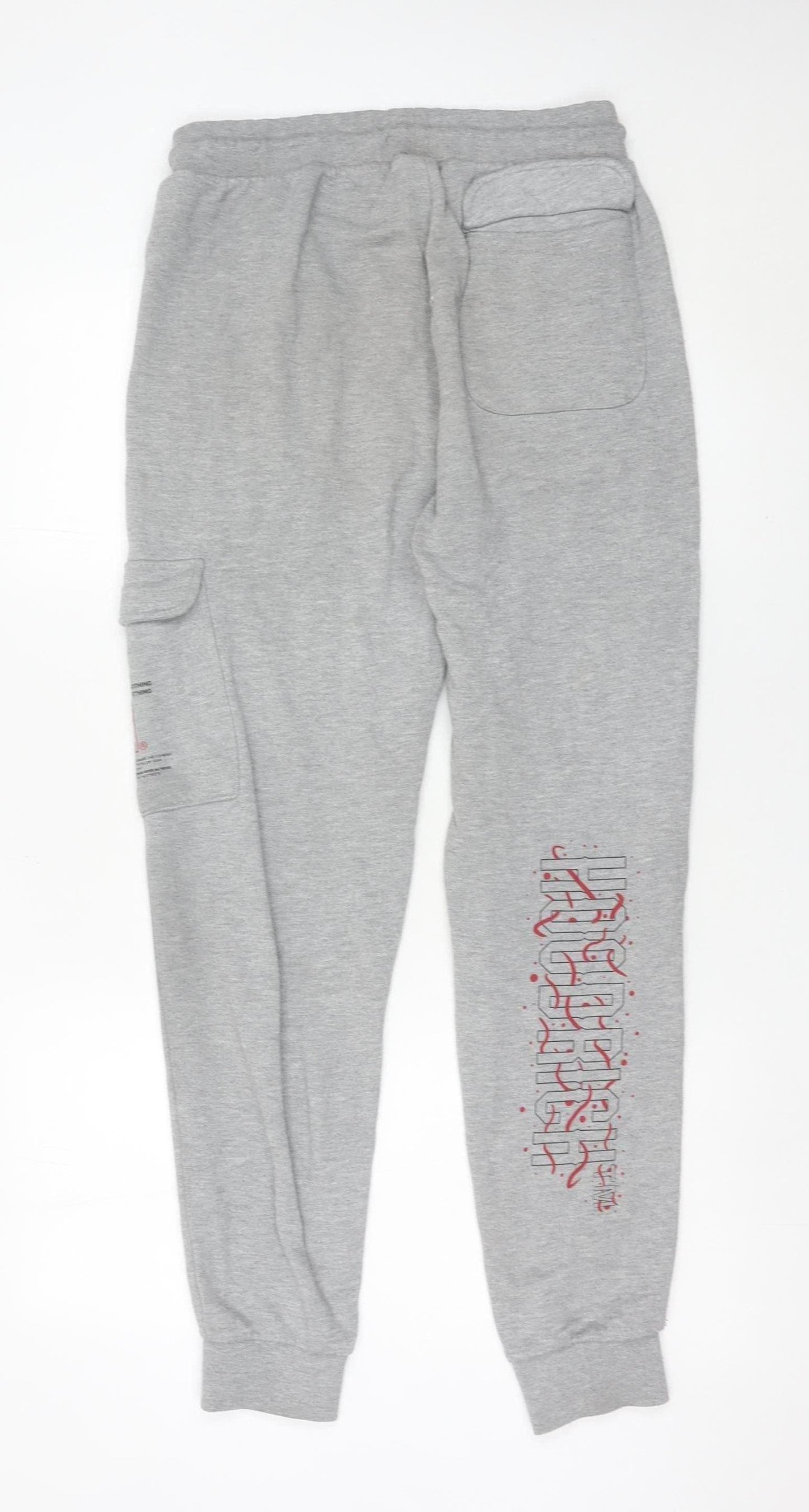 Hoodrich Men’s Grey Jogger Sweatpants Medium Cotton Blend