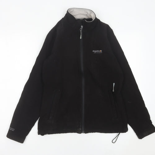 Regatta Women's Black Softshell Jacket Size 10 Outdoor Full Zip