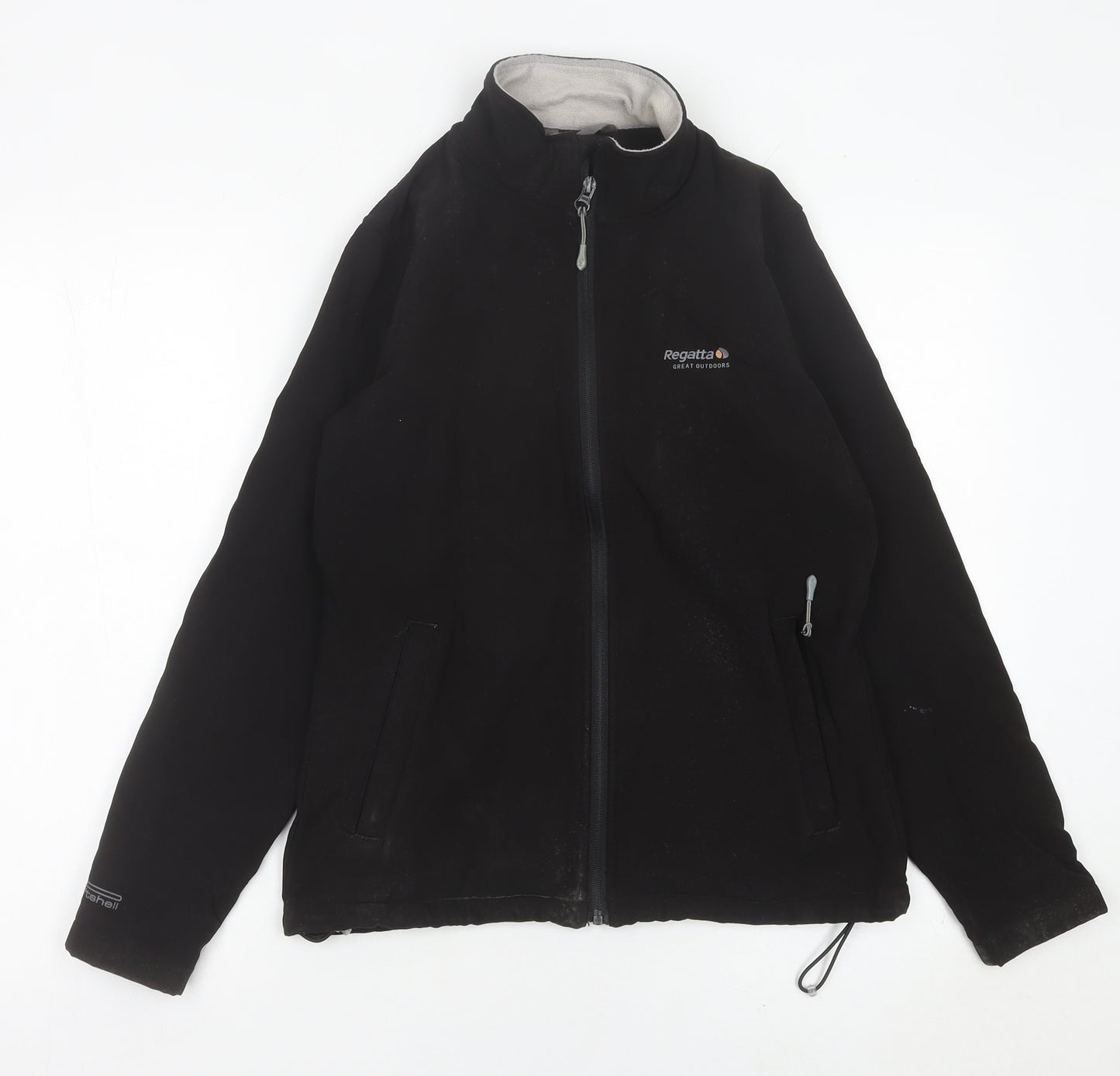 Regatta Women's Black Softshell Jacket Size 10 Outdoor Full Zip