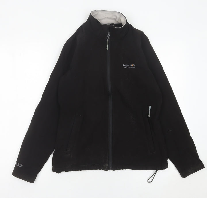 Regatta Women's Black Softshell Jacket Size 10 Outdoor Full Zip