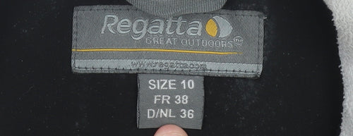 Regatta Women's Black Softshell Jacket Size 10 Outdoor Full Zip