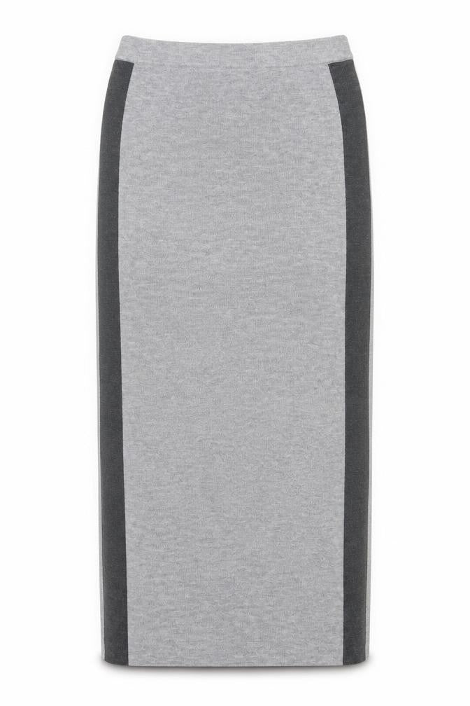 Micha Lounge Women’s Grey Midi Pencil Skirt Size S