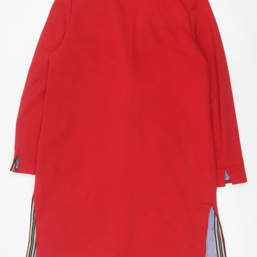 Esprit Womens Red Cotton Blend Blazer Jacket Size L