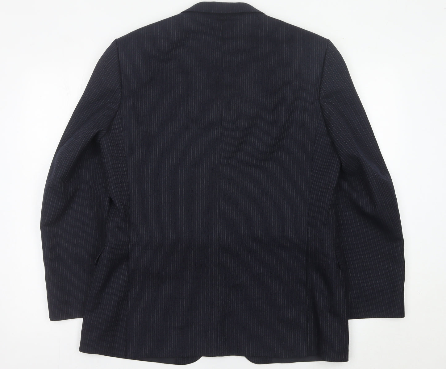 Marks and Spencer St Michael Men’s Blue Pinstripe Wool Blend Blazer 40 Short