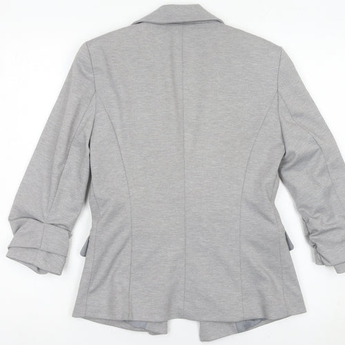 Miss Selfridge Women’s Grey Blazer UK 6 Slim Fit Tailored Jacket