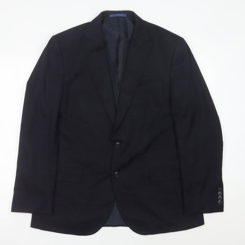 Marks and Spencer Men's Blue 42R Regular Fit Suit Jacket Blazer
