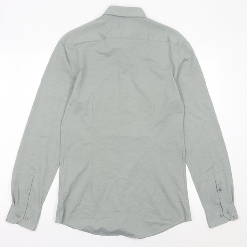 Marks and Spencer Autograph Men's Grey Dress Shirt S Long Sleeve