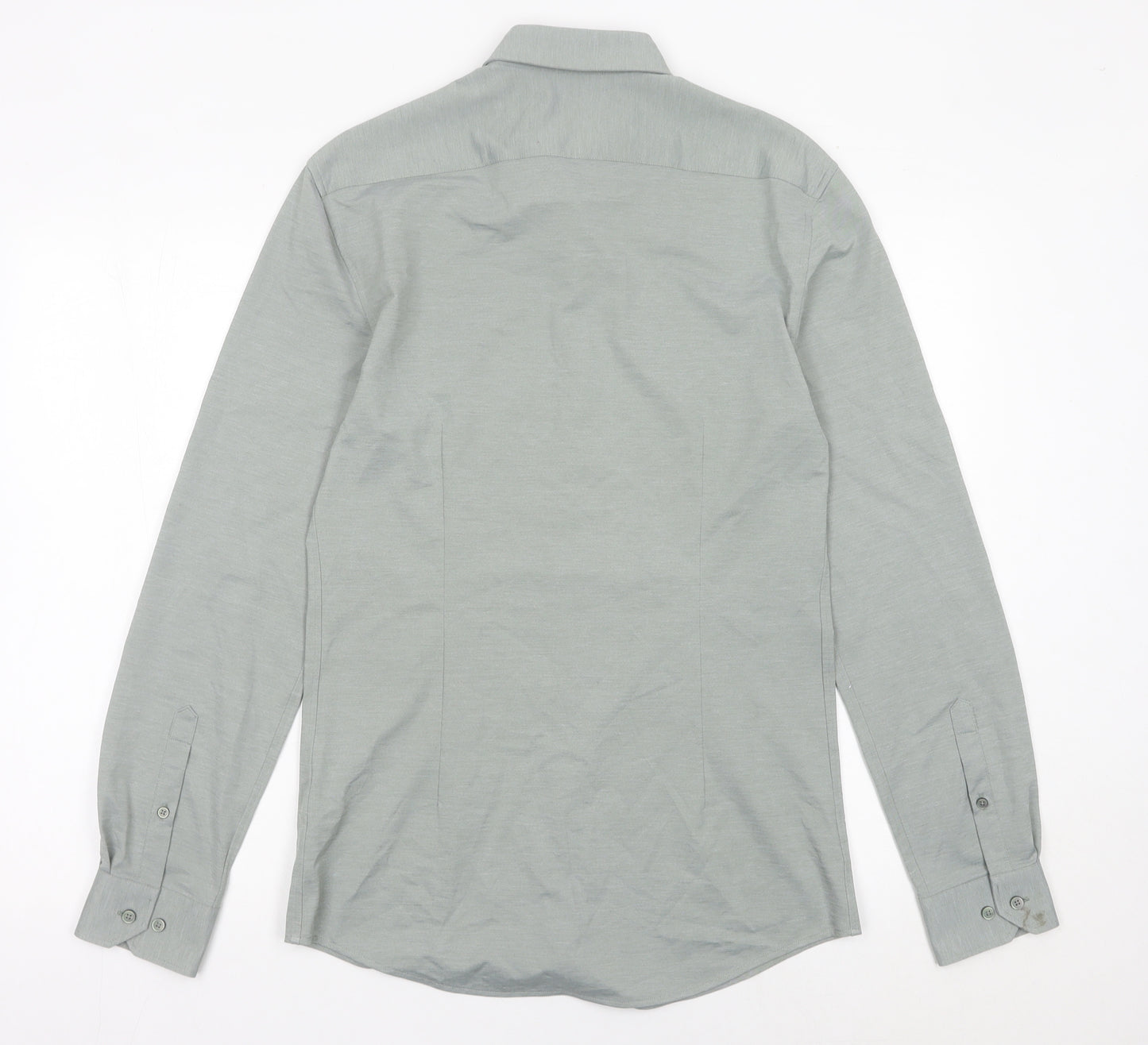 Marks and Spencer Autograph Men's Grey Dress Shirt S Long Sleeve