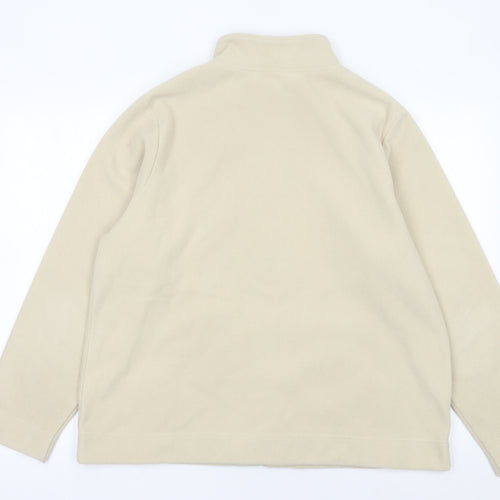 BHS Womens Beige Fleece Jacket Size 20 Full Zip Casual Coat