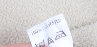 BHS Womens Beige Fleece Jacket Size 20 Full Zip Casual Coat