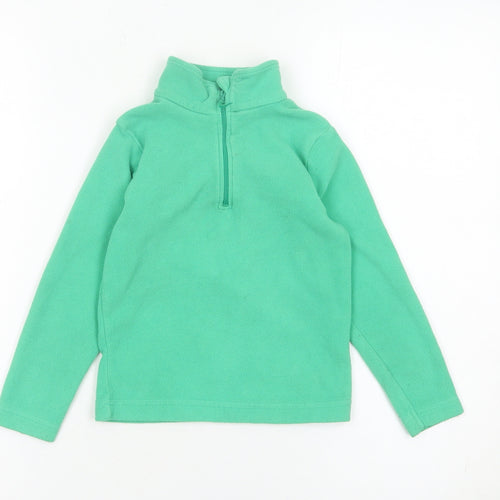 Mountain Warehouse Boys Green Fleece 1/4 Zip Sweatshirt 5-6 Years