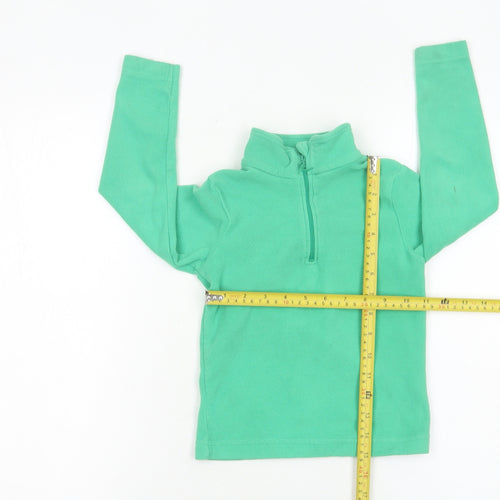 Mountain Warehouse Boys Green Fleece 1/4 Zip Sweatshirt 5-6 Years
