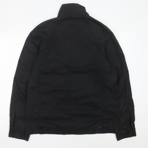 Vredestein Men’s Black Military Jacket L Regular Fit Pockets Zip