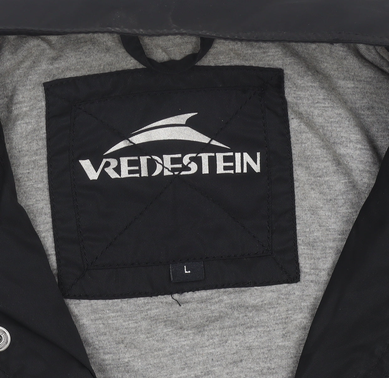 Vredestein Men’s Black Military Jacket L Regular Fit Pockets Zip