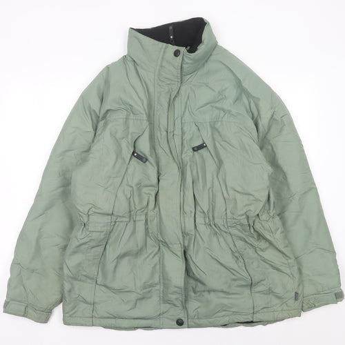 Hawkshead Women’s Green Parka Jacket Size L Nylon Polyester Winter
