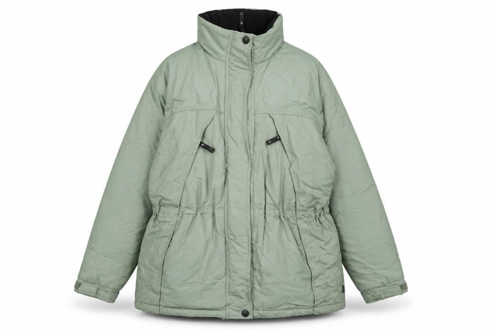 Front view of Hawkshead Women’s Green Parka Jacket, size L, Nylon Polyester Winter
