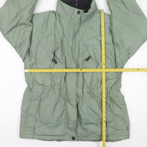 Hawkshead Women’s Green Parka Jacket Size L Nylon Polyester Winter