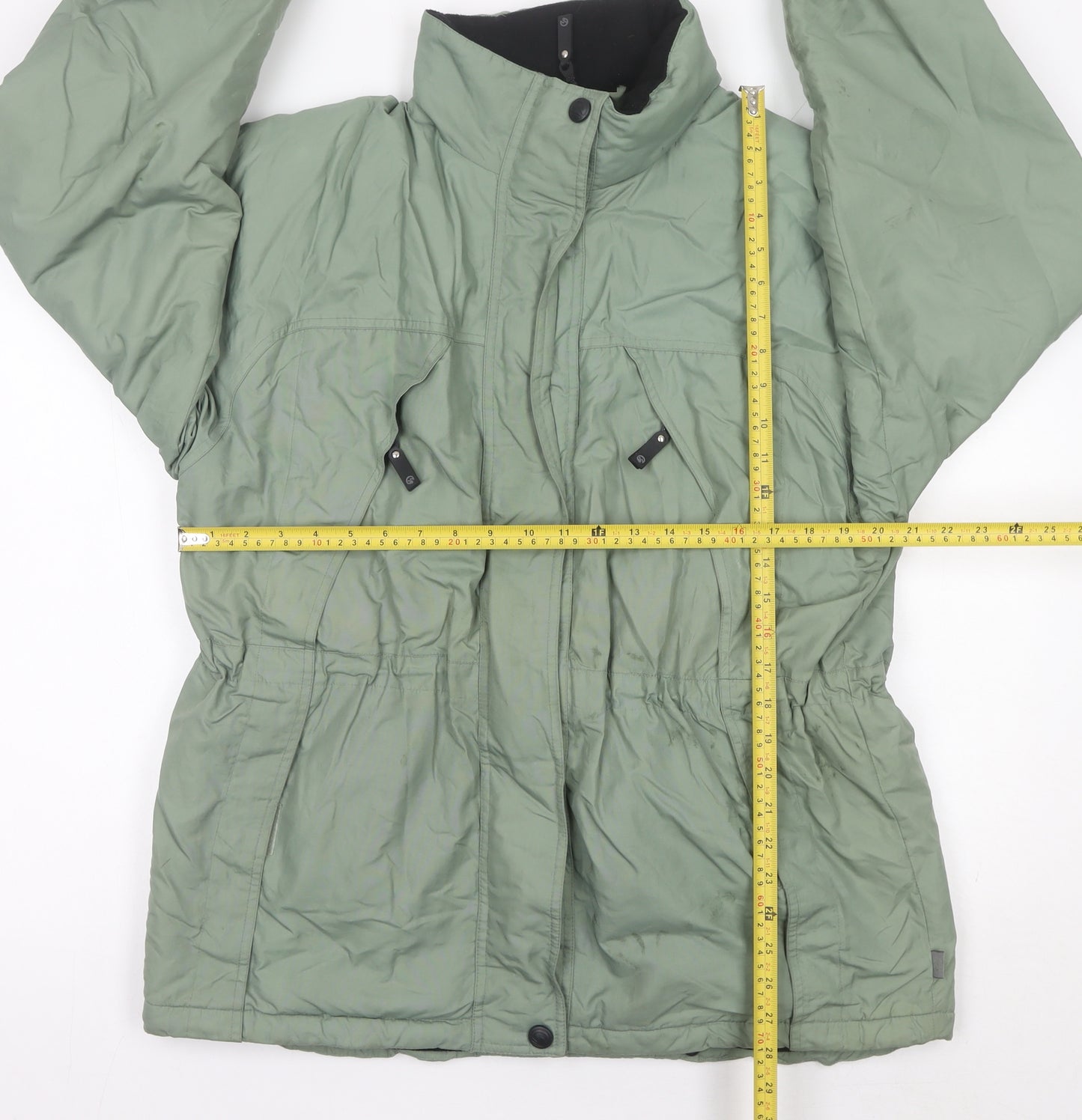 Hawkshead Women’s Green Parka Jacket Size L Nylon Polyester Winter