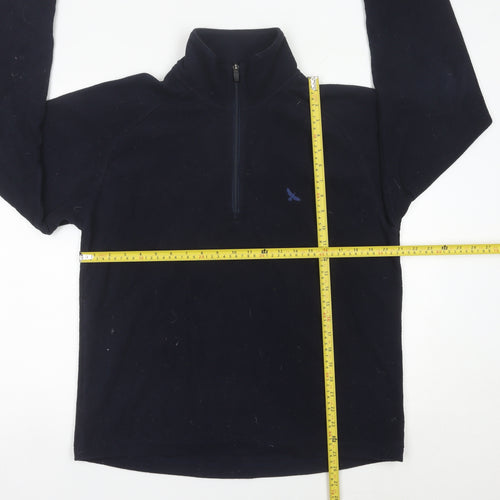 Hawkshead Men’s Blue Fleece Sweatshirt M 1/2 Zip Mock Neck