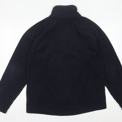 Hawkshead Men’s Blue Fleece Sweatshirt M 1/2 Zip Mock Neck