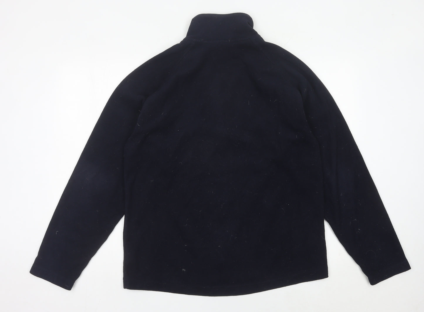 Hawkshead Men’s Blue Fleece Sweatshirt M 1/2 Zip Mock Neck