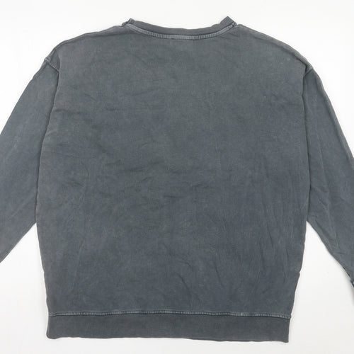 New Look Women Tall Grey Manhattan Graphic Pullover Sweatshirt UK 10