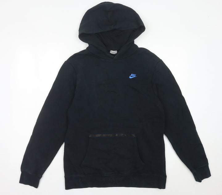 Nike Boys Black XL Pullover Hoodie Sweatshirt 13-15Y Regular Fit