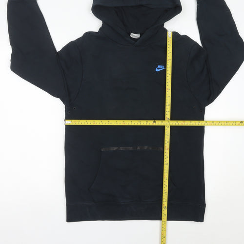 Nike Boys Black XL Pullover Hoodie Sweatshirt 13-15Y Regular Fit