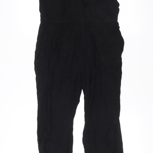 AX Paris Women’s Black Viscose Jumpsuit Size 14 Strappy Summer
