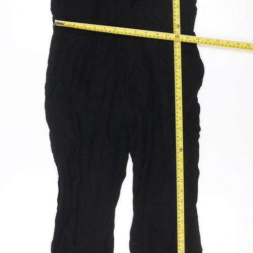 AX Paris Women’s Black Viscose Jumpsuit Size 14 Strappy Summer