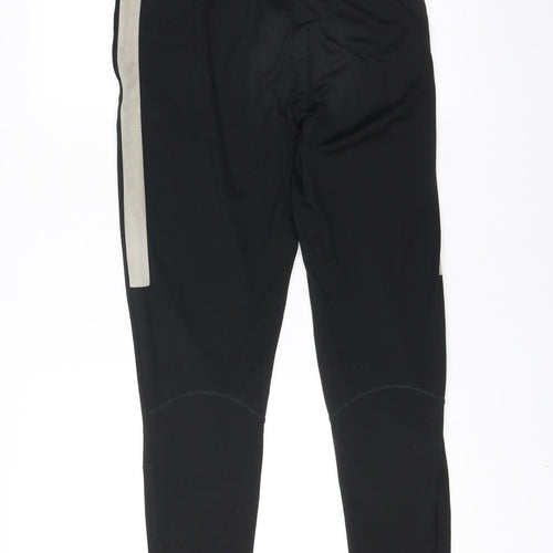 Nike Men’s Black Dri-FIT Track Pants M Tapered Quick Dry