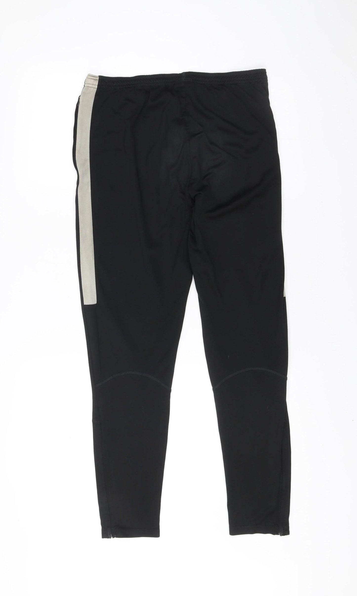 Nike Men’s Black Dri-FIT Track Pants M Tapered Quick Dry