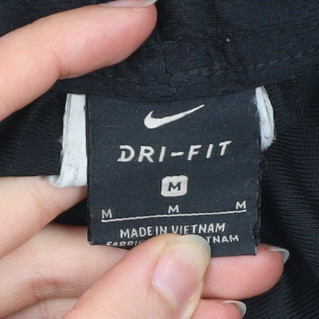 Nike Men’s Black Dri-FIT Track Pants M Tapered Quick Dry